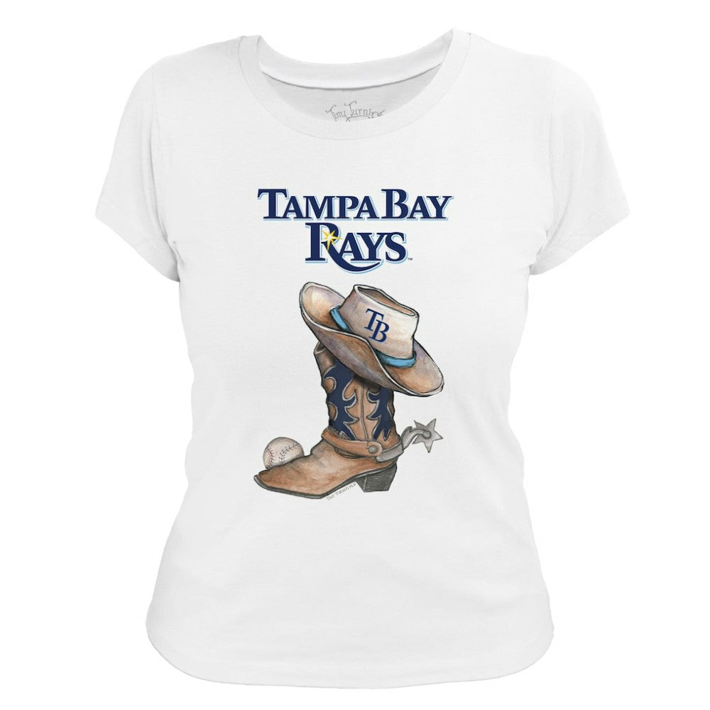 Tampa Bay Rays Tiny Turnip Women's Cowboy Boot T-Shirt - MLB T-shirts