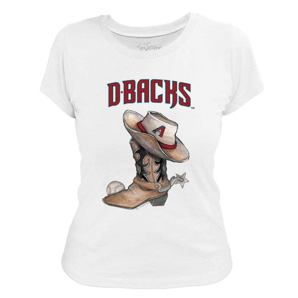 Arizona Diamondbacks Tiny Turnip Women's Cowboy Boot T-Shirt - MLB T-shirts