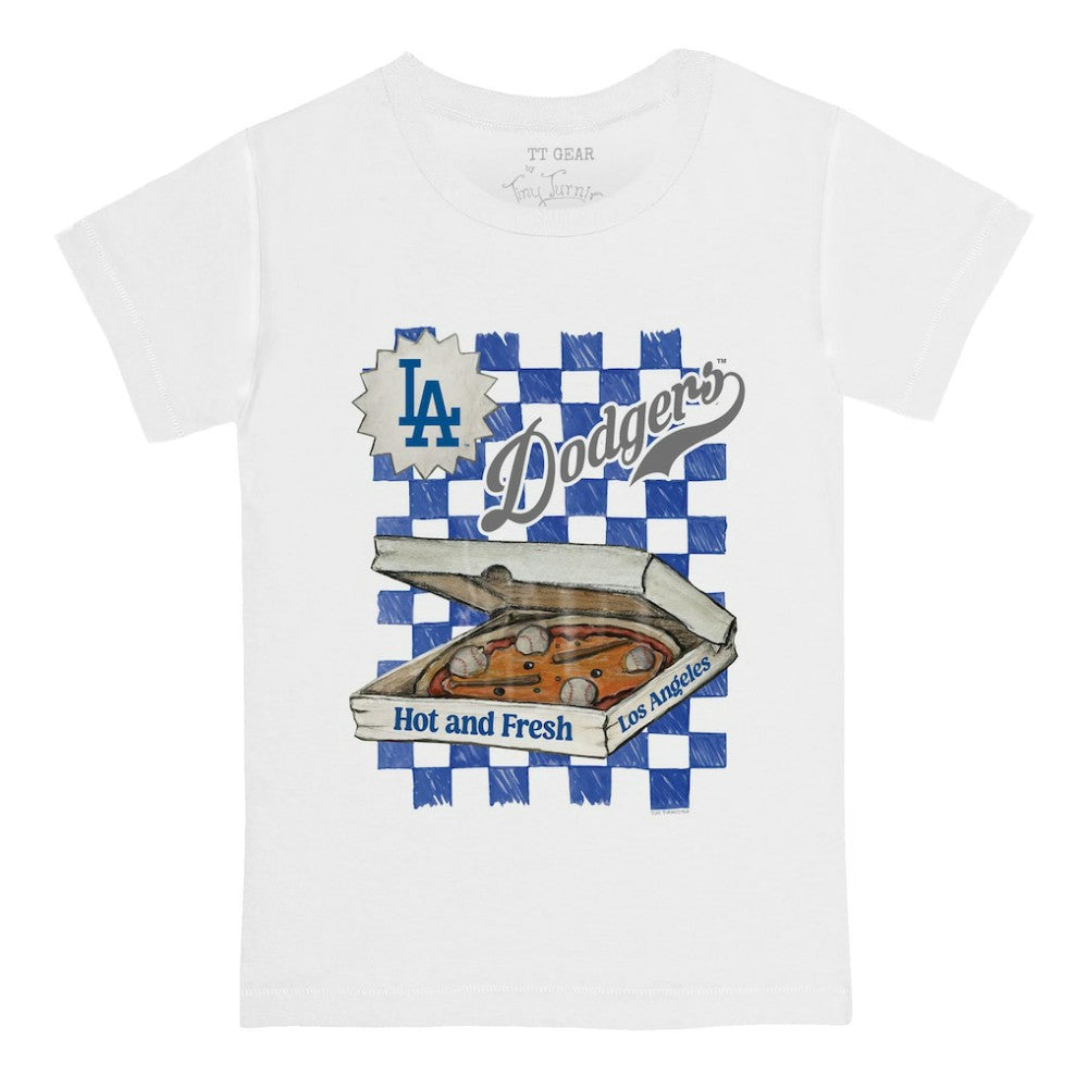 Los Angeles Dodgers Tiny Turnip Youth Pizza T-Shirt - MLB T-shirts
