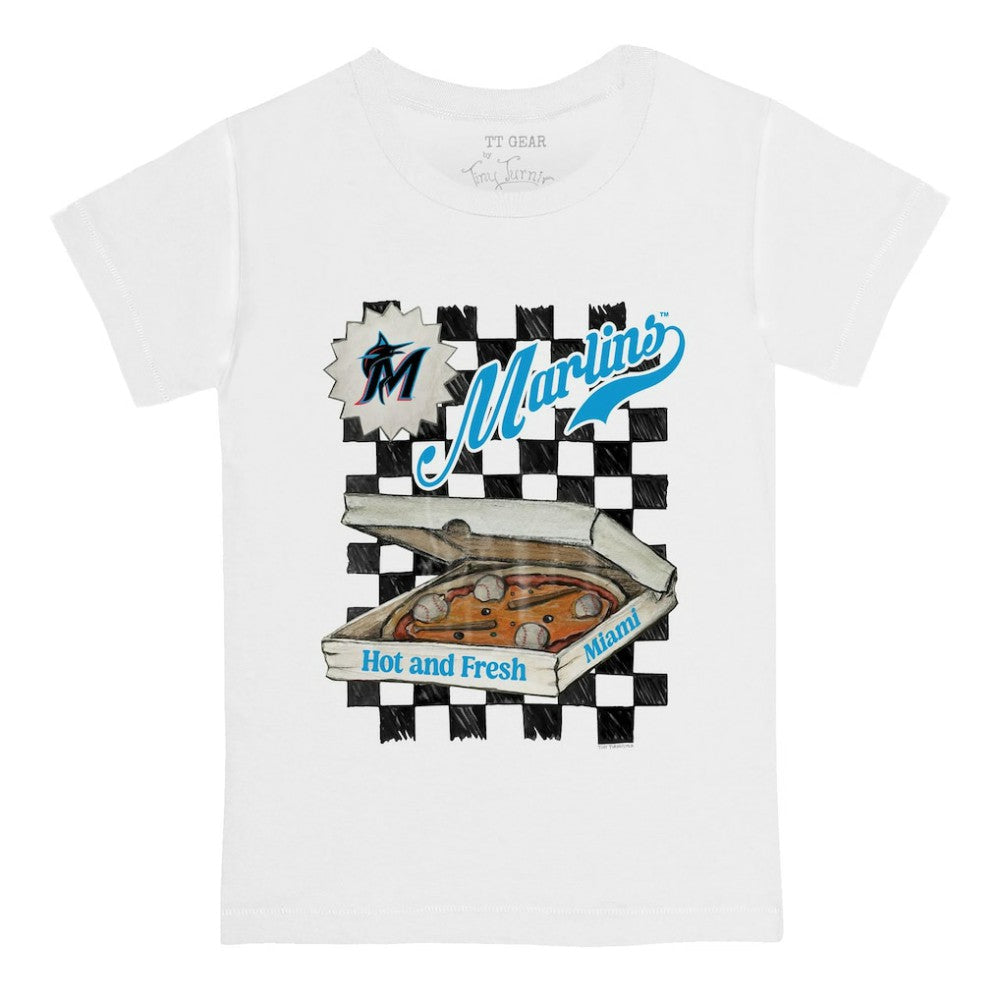 Miami Marlins Tiny Turnip Youth Pizza T-Shirt - MLB T-shirts