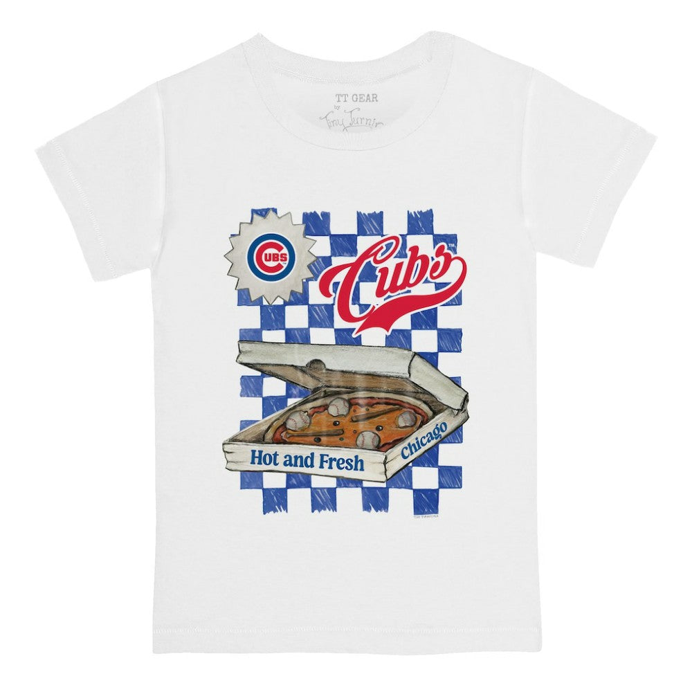 Chicago Cubs Tiny Turnip Youth Pizza T-Shirt - MLB T-shirts