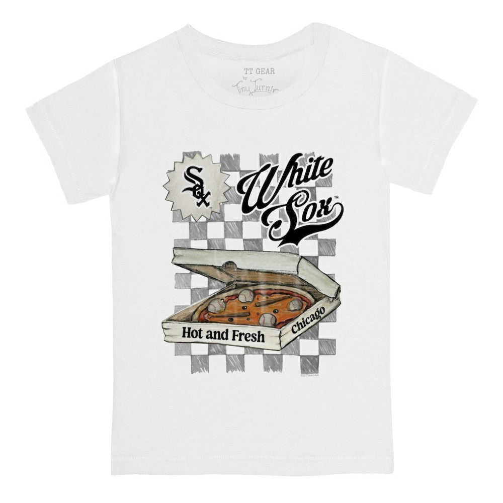 Chicago White Sox Tiny Turnip Youth Pizza T-Shirt - MLB T-shirts