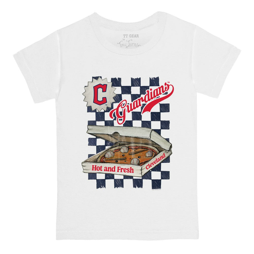 Cleveland Guardians Tiny Turnip Youth Pizza T-Shirt - MLB T-shirts