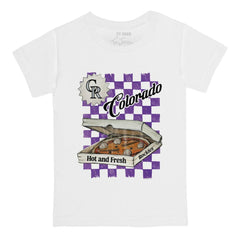 Colorado Rockies Tiny Turnip Youth Pizza T-Shirt - MLB T-shirts