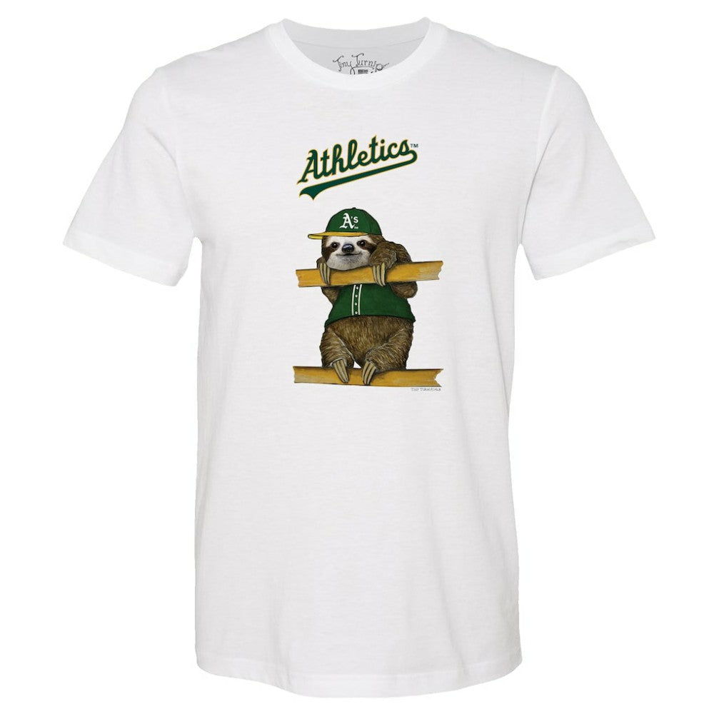 Athletics Tiny Turnip Unisex Sloth T-Shirt - MLB T-shirts