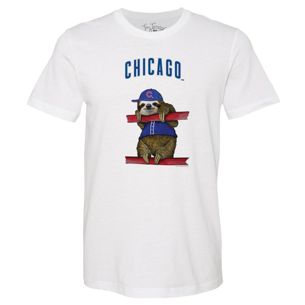 Chicago Cubs Tiny Turnip Unisex Sloth T-Shirt - MLB T-shirts