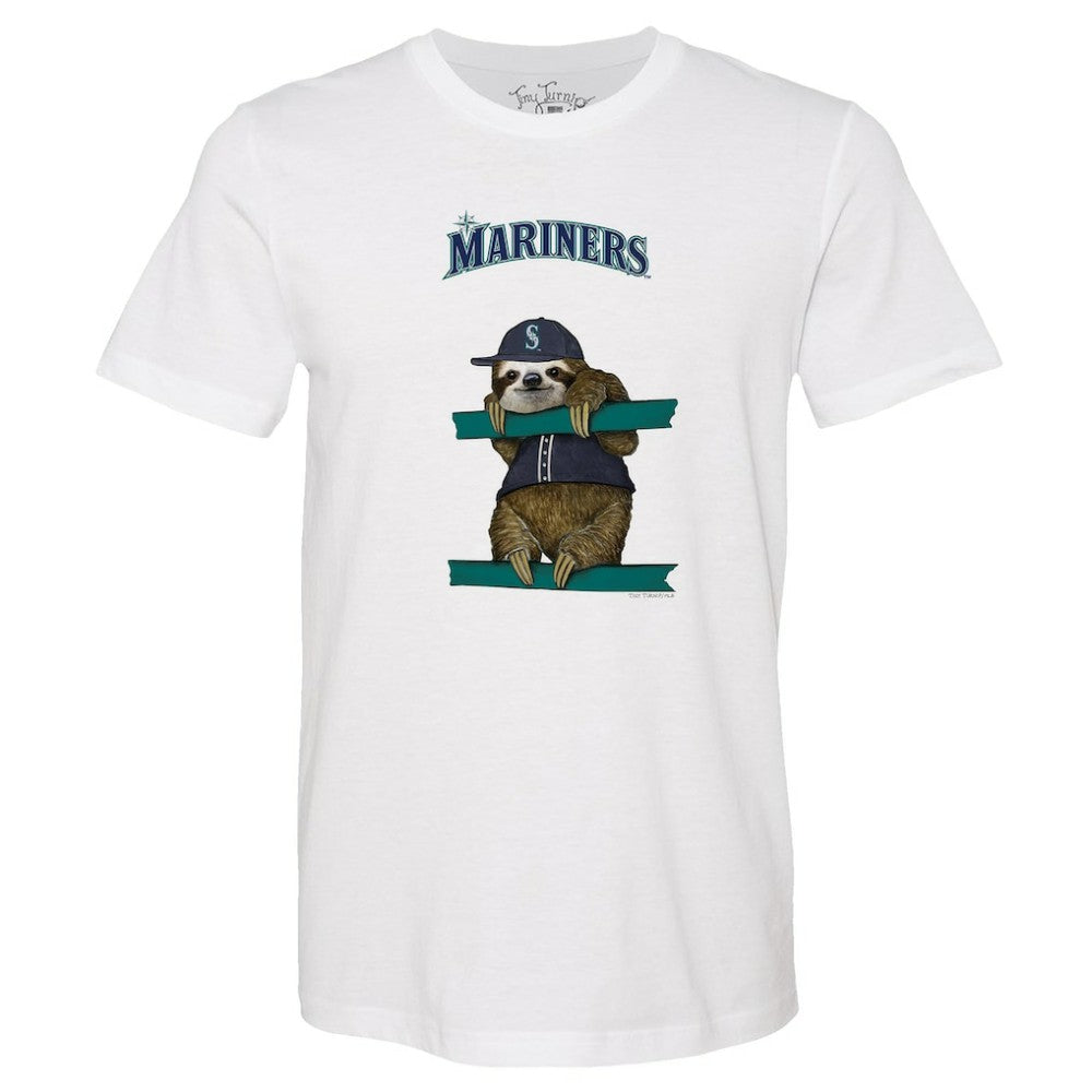 Seattle Mariners Tiny Turnip Unisex Sloth T-Shirt - MLB T-shirts