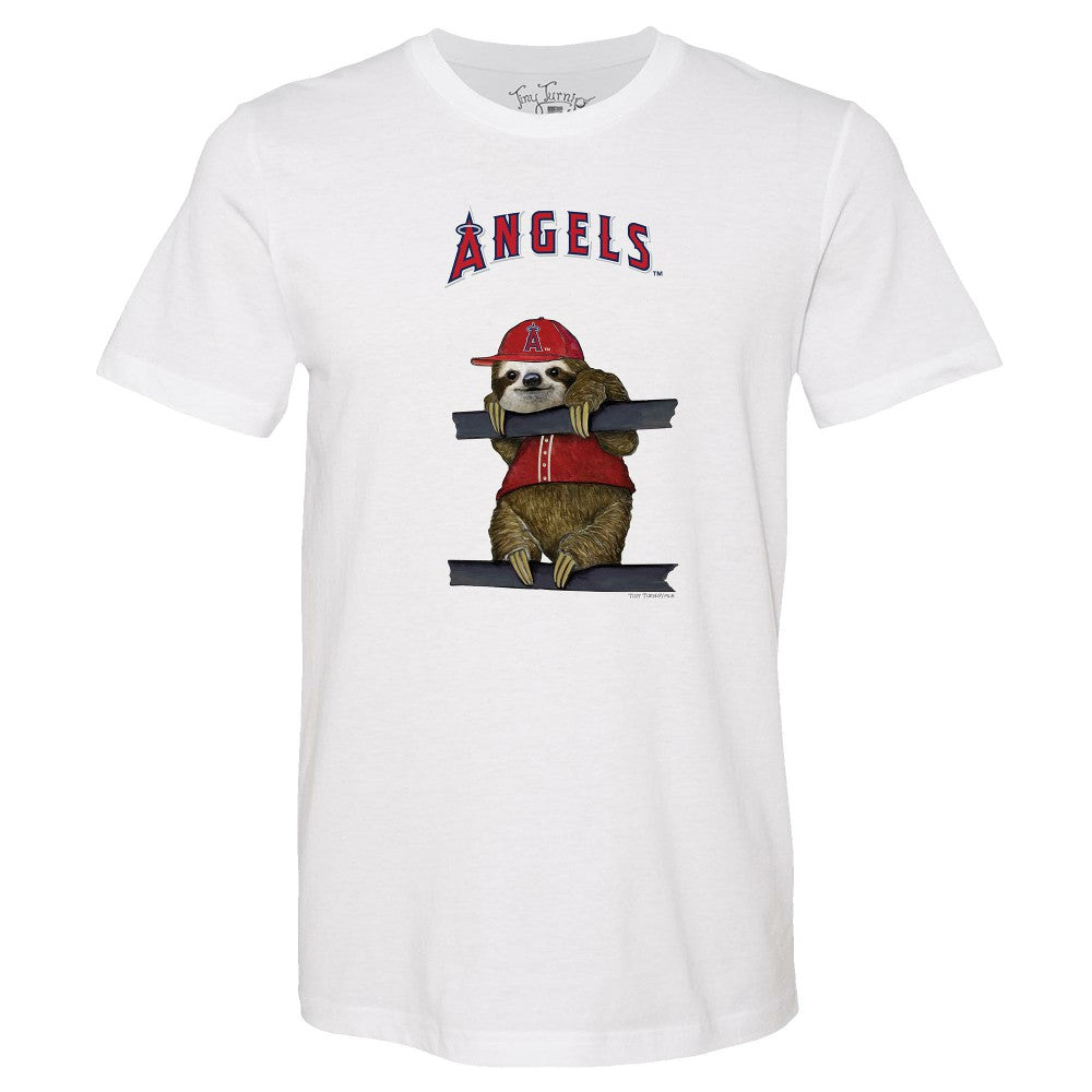 Los Angeles Angels Tiny Turnip Unisex Sloth T-Shirt - MLB T-shirts