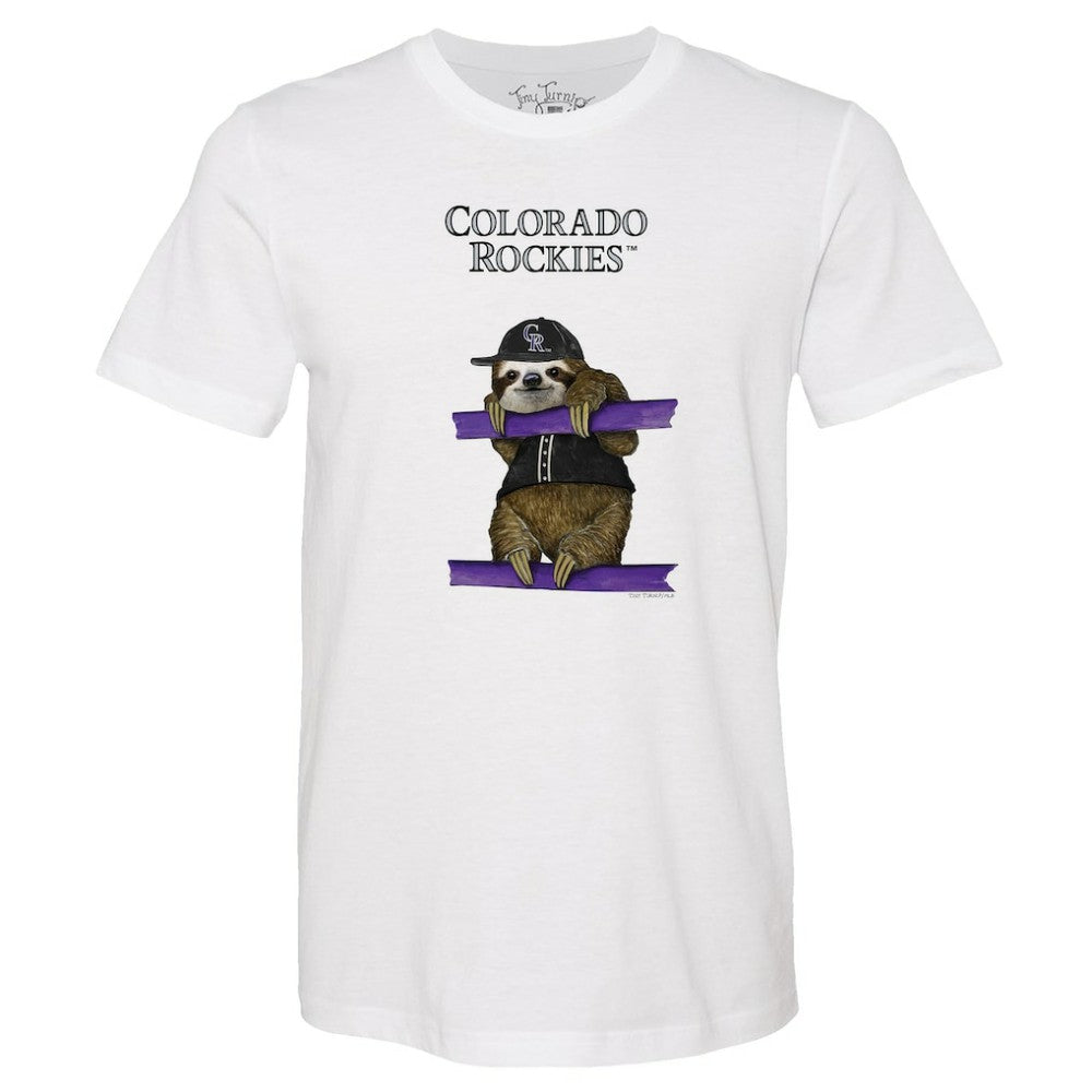 Colorado Rockies Tiny Turnip Unisex Sloth T-Shirt - MLB T-shirts