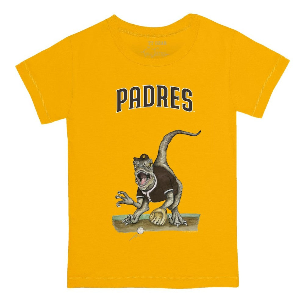 San Diego Padres Tiny Turnip Youth Velociraptor T-Shirt - MLB T-shirts