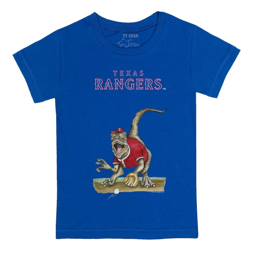 Texas Rangers Tiny Turnip Youth Velociraptor T-Shirt - MLB T-shirts