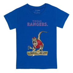 Texas Rangers Tiny Turnip Youth Velociraptor T-Shirt - MLB T-shirts