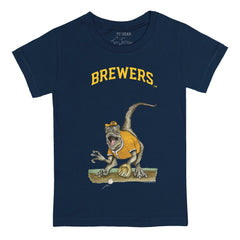 Milwaukee Brewers Tiny Turnip Youth Velociraptor T-Shirt - MLB T-shirts