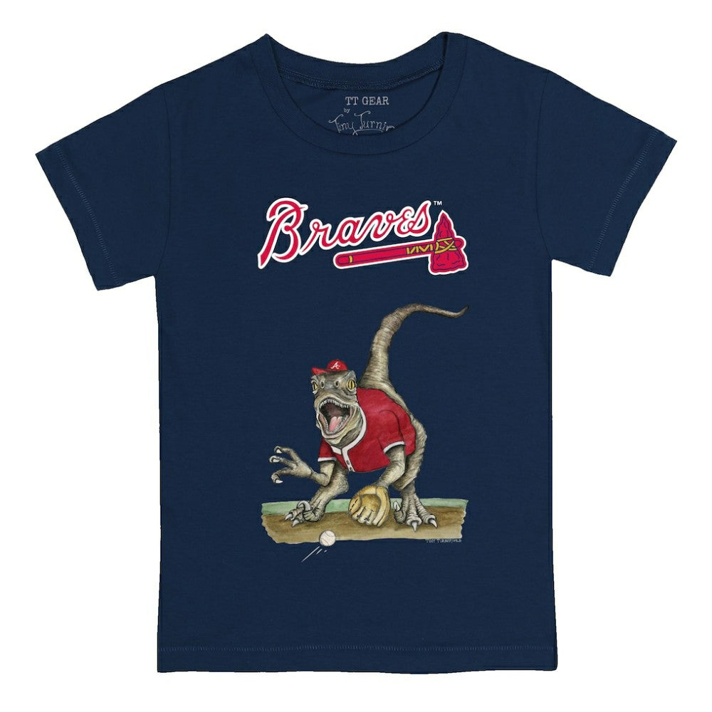 Atlanta Braves Tiny Turnip Youth Velociraptor T-Shirt - MLB T-shirts