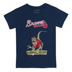 Atlanta Braves Tiny Turnip Youth Velociraptor T-Shirt - MLB T-shirts