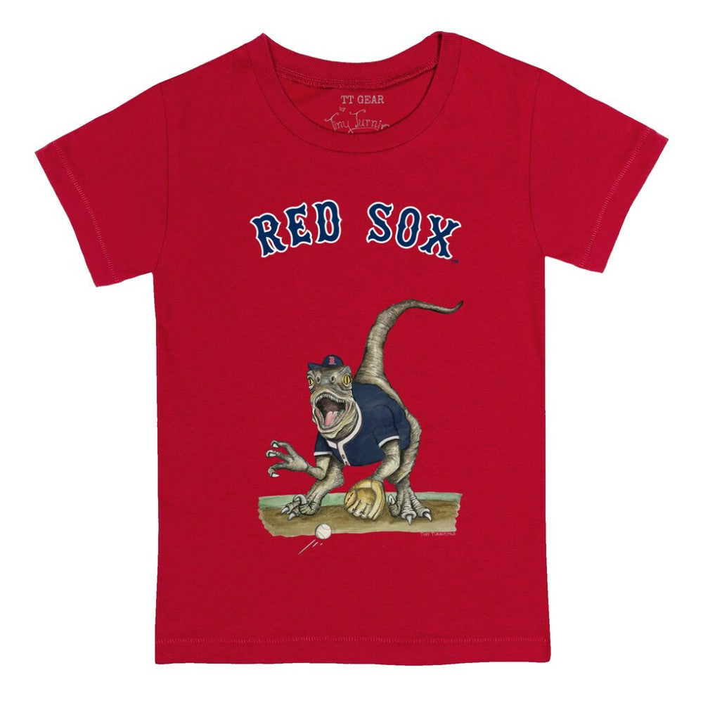 Boston Red Sox Tiny Turnip Youth Velociraptor T-Shirt - MLB T-shirts