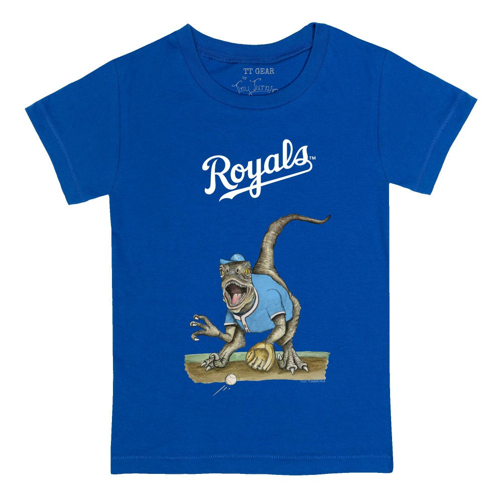 Kansas City Royals Tiny Turnip Youth Velociraptor T-Shirt - MLB T-shirts