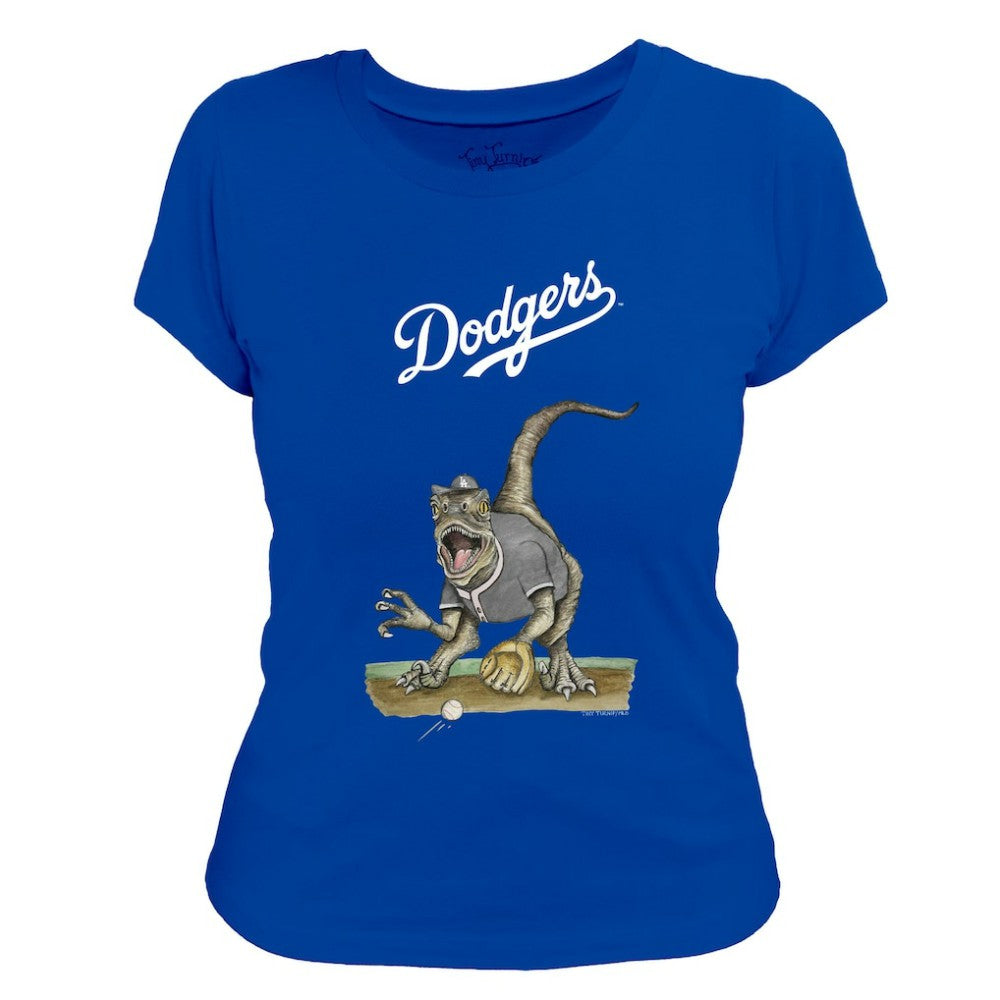Los Angeles Dodgers Tiny Turnip Women's Velociraptor T-Shirt - MLB T-shirts
