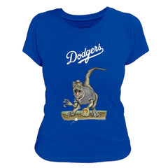 Los Angeles Dodgers Tiny Turnip Women's Velociraptor T-Shirt - MLB T-shirts