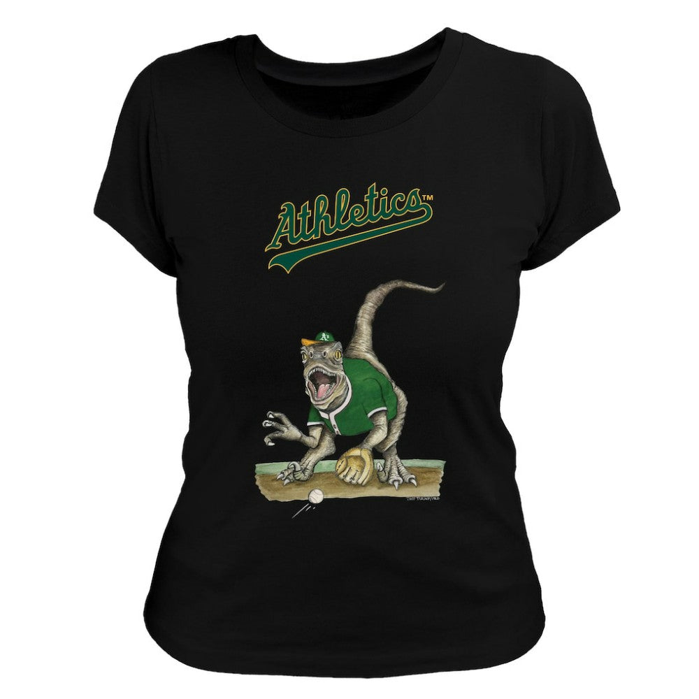 Athletics Tiny Turnip Women's Velociraptor T-Shirt - MLB T-shirts