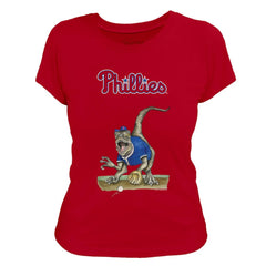 Philadelphia Phillies Tiny Turnip Women's Velociraptor T-Shirt - MLB T-shirts