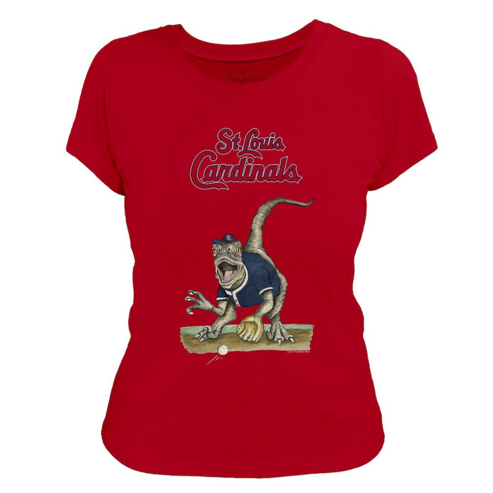 St. Louis Cardinals Tiny Turnip Women's Velociraptor T-Shirt - MLB T-shirts