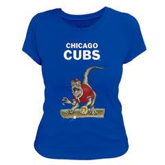 Chicago Cubs Tiny Turnip Women's Velociraptor T-Shirt - MLB T-shirts