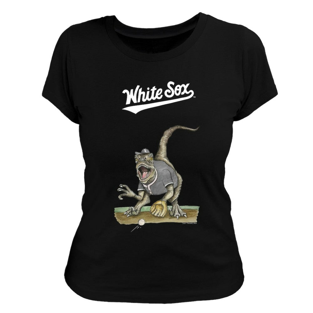Chicago White Sox Tiny Turnip Women's Velociraptor T-Shirt - MLB T-shirts