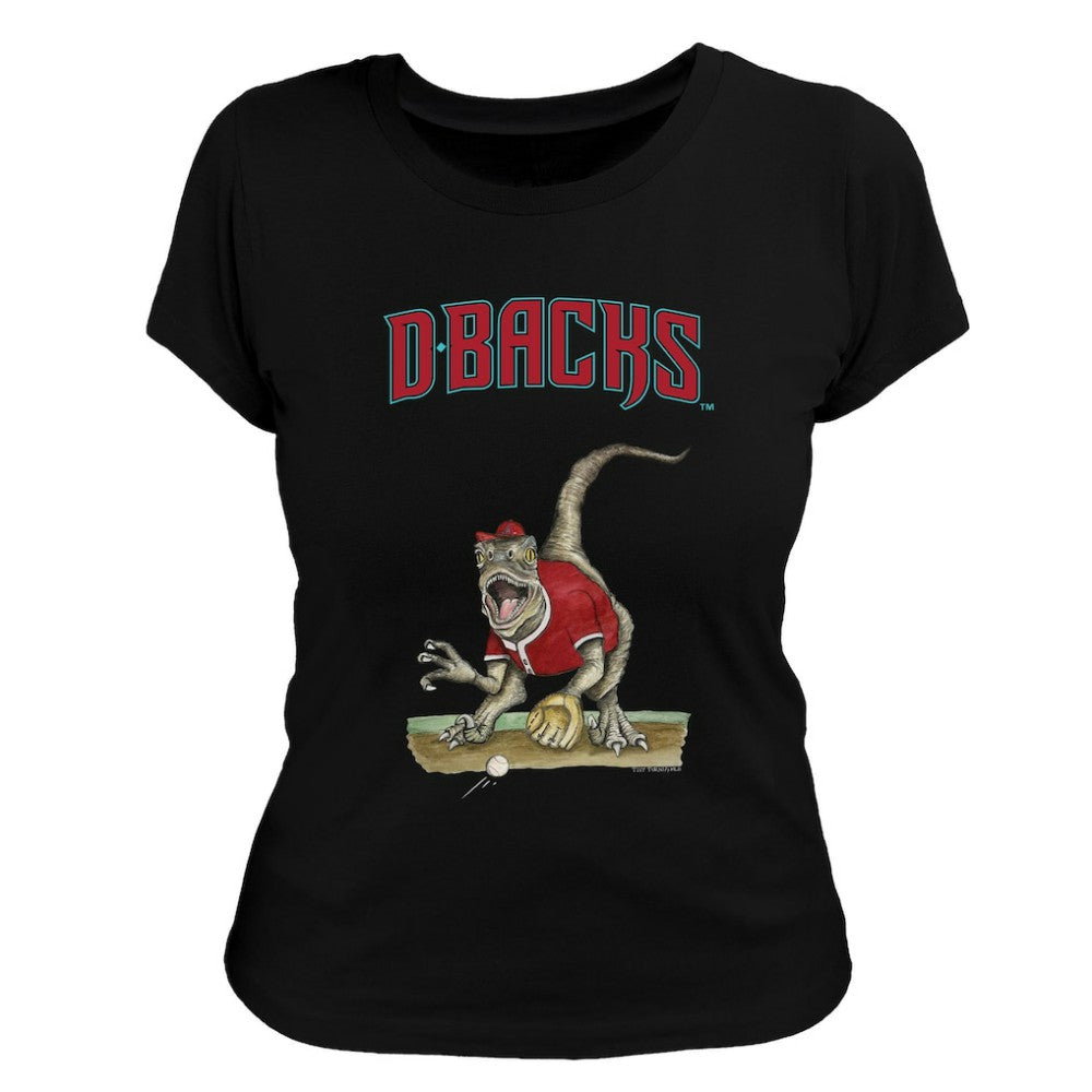 Arizona Diamondbacks Tiny Turnip Women's Velociraptor T-Shirt - MLB T-shirts