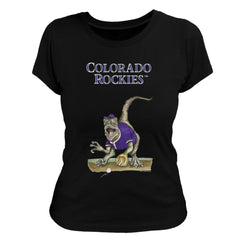 Colorado Rockies Tiny Turnip Women's Velociraptor T-Shirt - MLB T-shirts