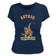 Houston Astros Tiny Turnip Women's Velociraptor T-Shirt - MLB T-shirts