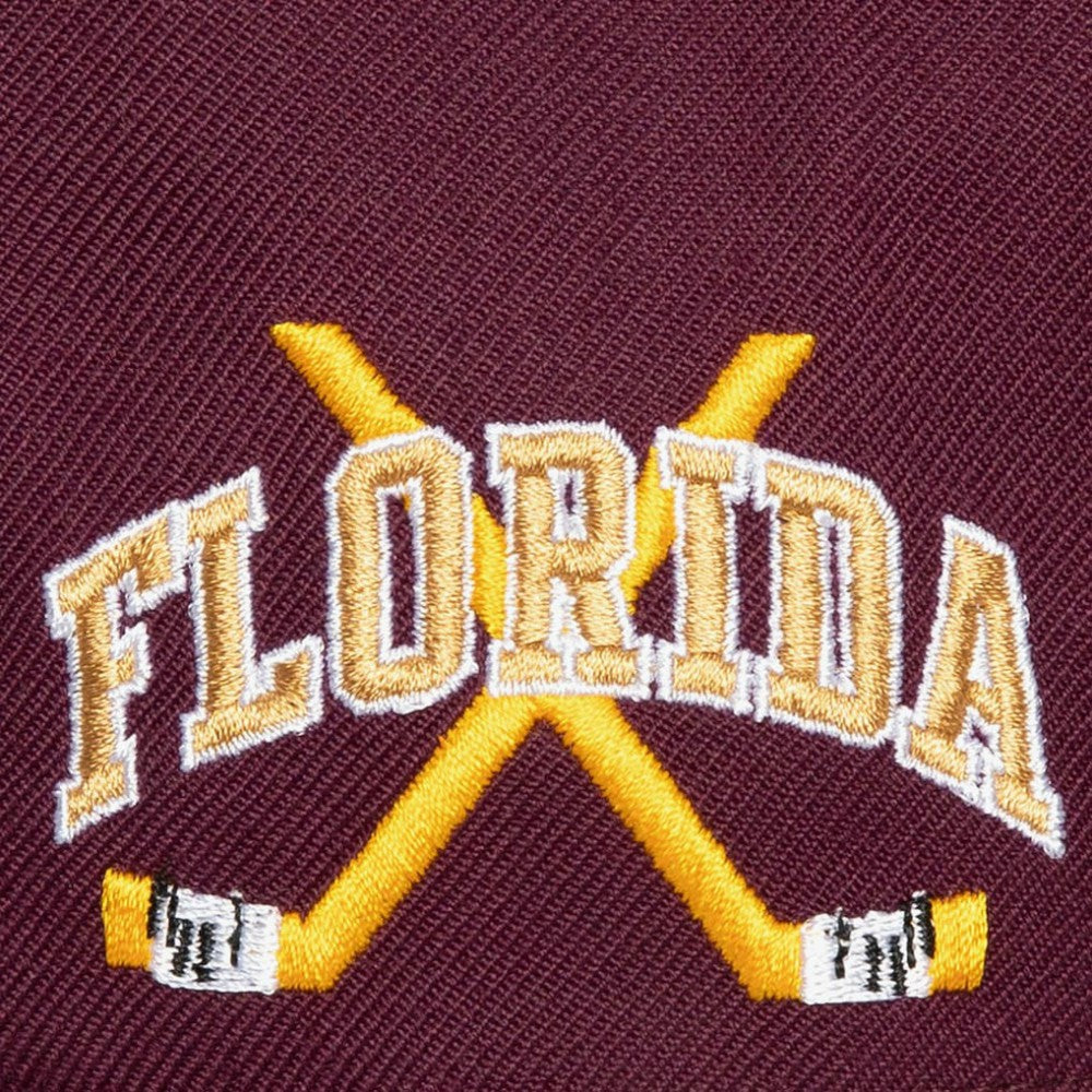 Florida Panthers Mitchell & Ness x Just Don Wave Script Pro Strapback Hat -  NHL Hats