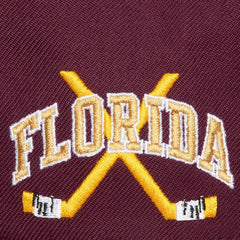 Florida Panthers Mitchell & Ness x Just Don Wave Script Pro Strapback Hat -  NHL Hats