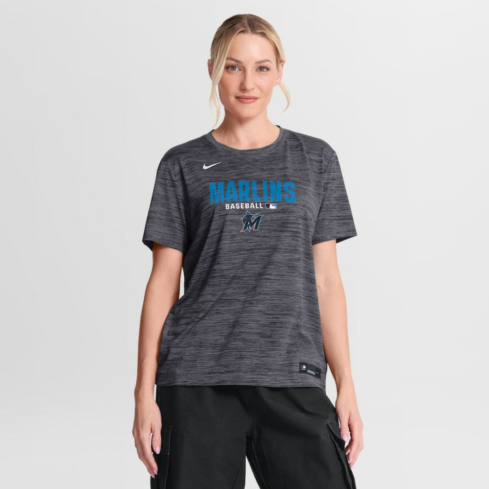 Miami Marlins Nike Women's Authentic Collection Velocity Dri-FIT T-Shirt - MLB T-shirts