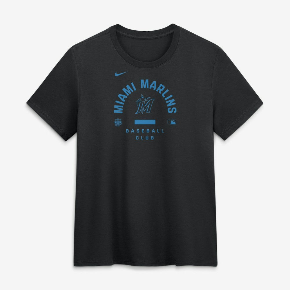Miami Marlins Nike Women's Authentic Collection Early Work Tri-Blend Dri-FIT T-Shirt - MLB T-shirts