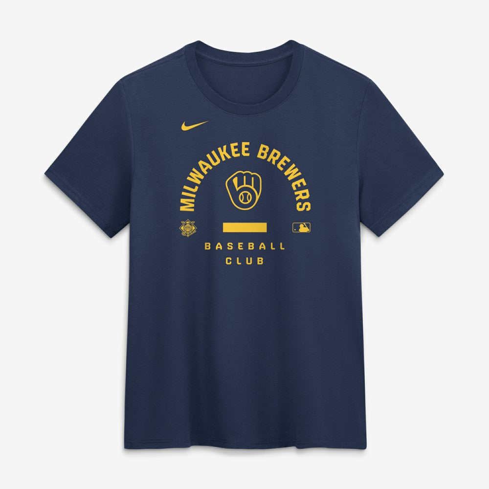 Milwaukee Brewers Nike Women's Authentic Collection Early Work Tri-Blend Dri-FIT T-Shirt - MLB T-shirts