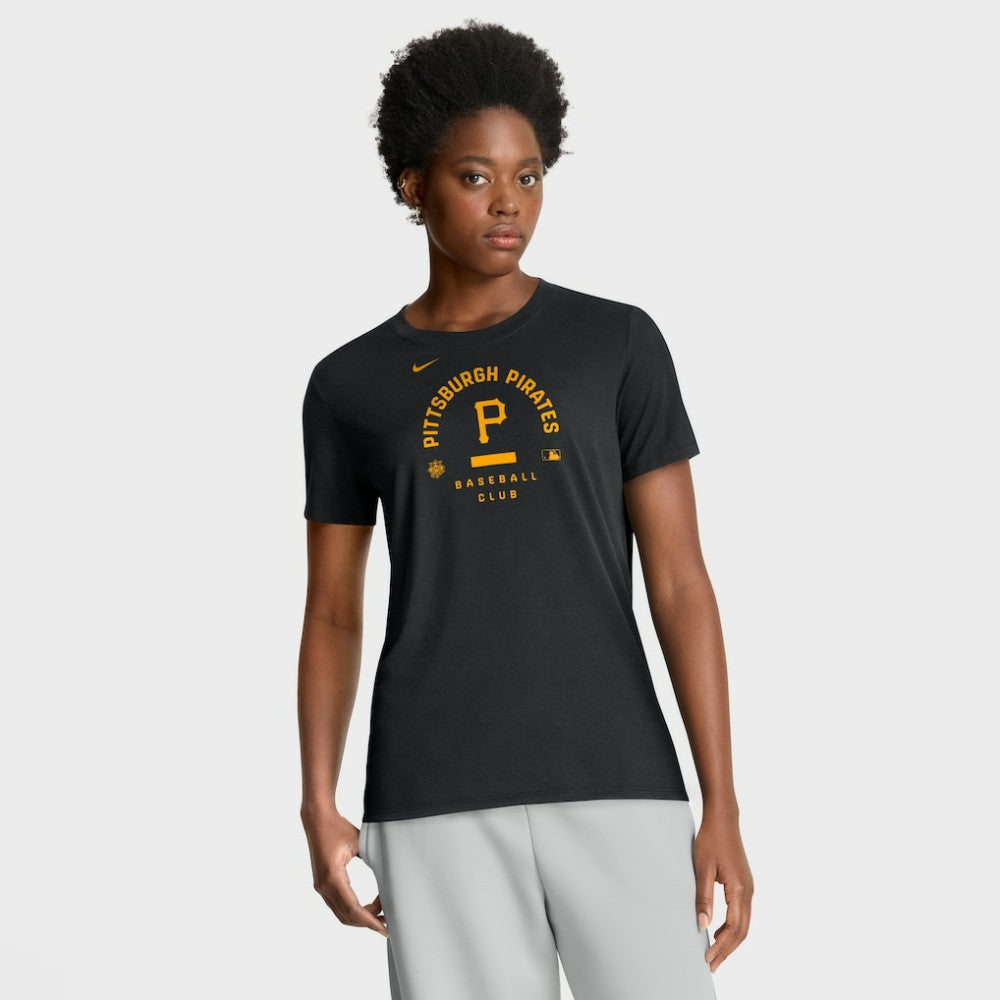 Pittsburgh Pirates Nike Women's Authentic Collection Early Work Tri-Blend Dri-FIT T-Shirt - MLB T-shirts