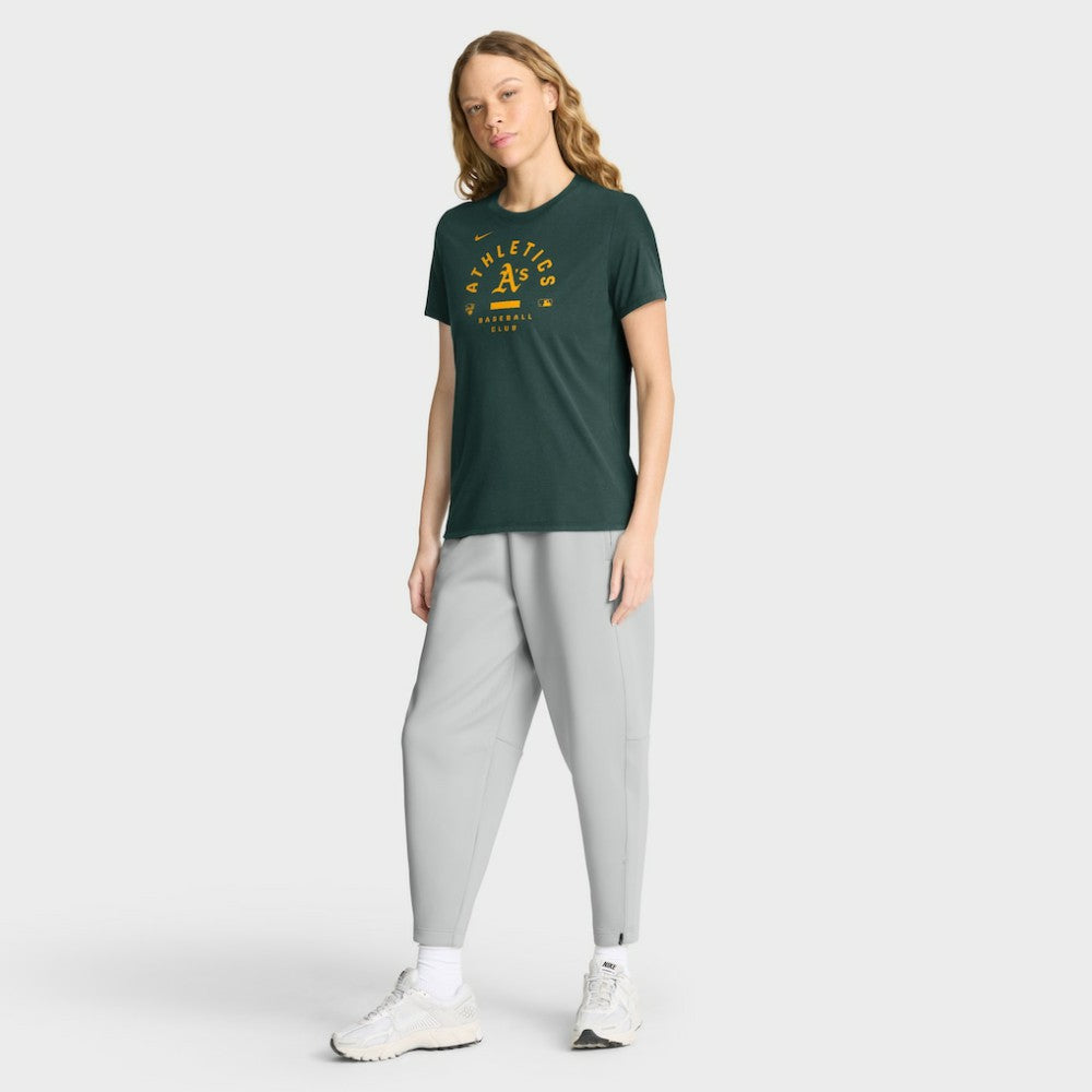 Athletics Nike Women's Authentic Collection Early Work Tri-Blend Dri-FIT T-Shirt - MLB T-shirts