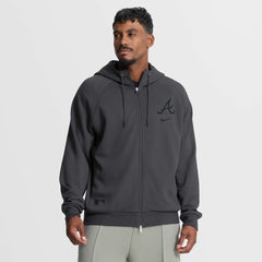 Atlanta Braves Nike Authentic Collection Player Raglan Dri-FIT Full-Zip Hoodie - MLB Hoodies