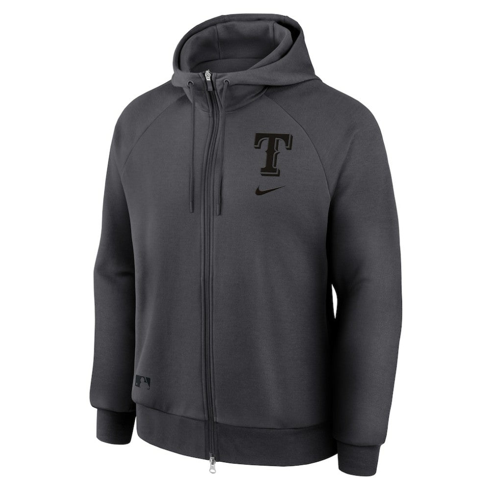 Texas Rangers Nike Authentic Collection Player Raglan Dri-FIT Full-Zip Hoodie - MLB Hoodies