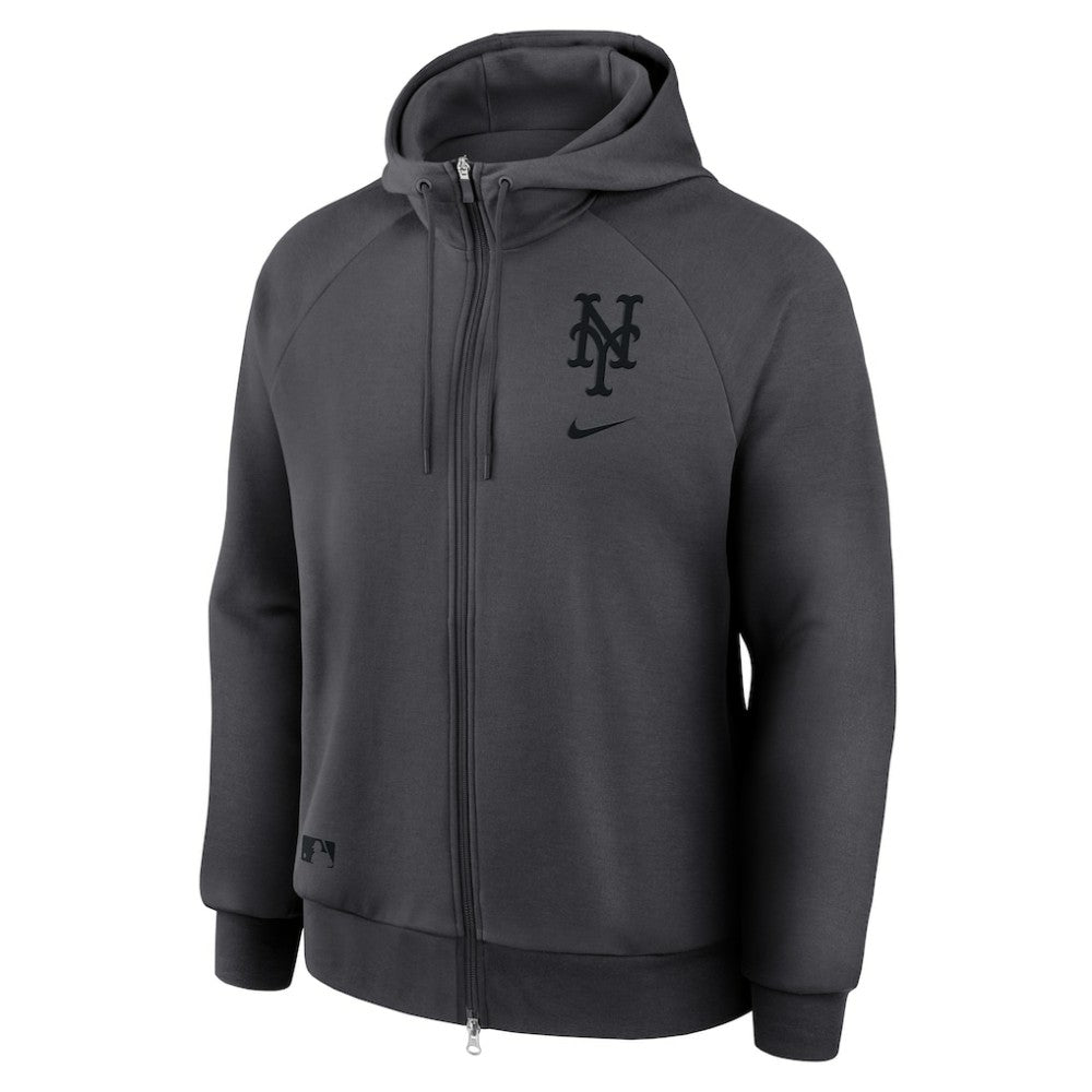 New York Mets Nike Authentic Collection Player Raglan Dri-FIT Full-Zip Hoodie - MLB Hoodies