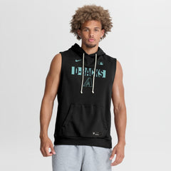 Arizona Diamondbacks Nike Authentic Collection Standard Issue Dri-FIT Sleeveless Hoodie - MLB Hoodies