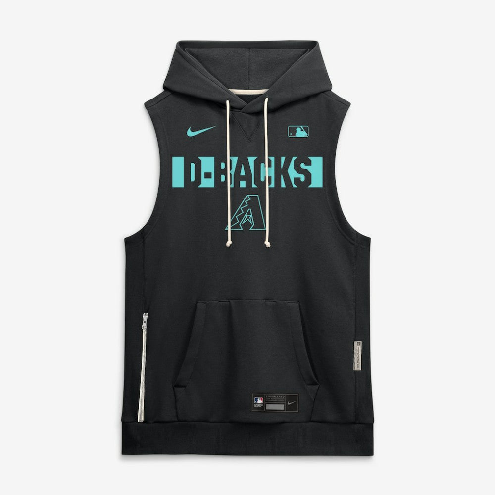 Arizona Diamondbacks Nike Authentic Collection Standard Issue Dri-FIT Sleeveless Hoodie - MLB Hoodies