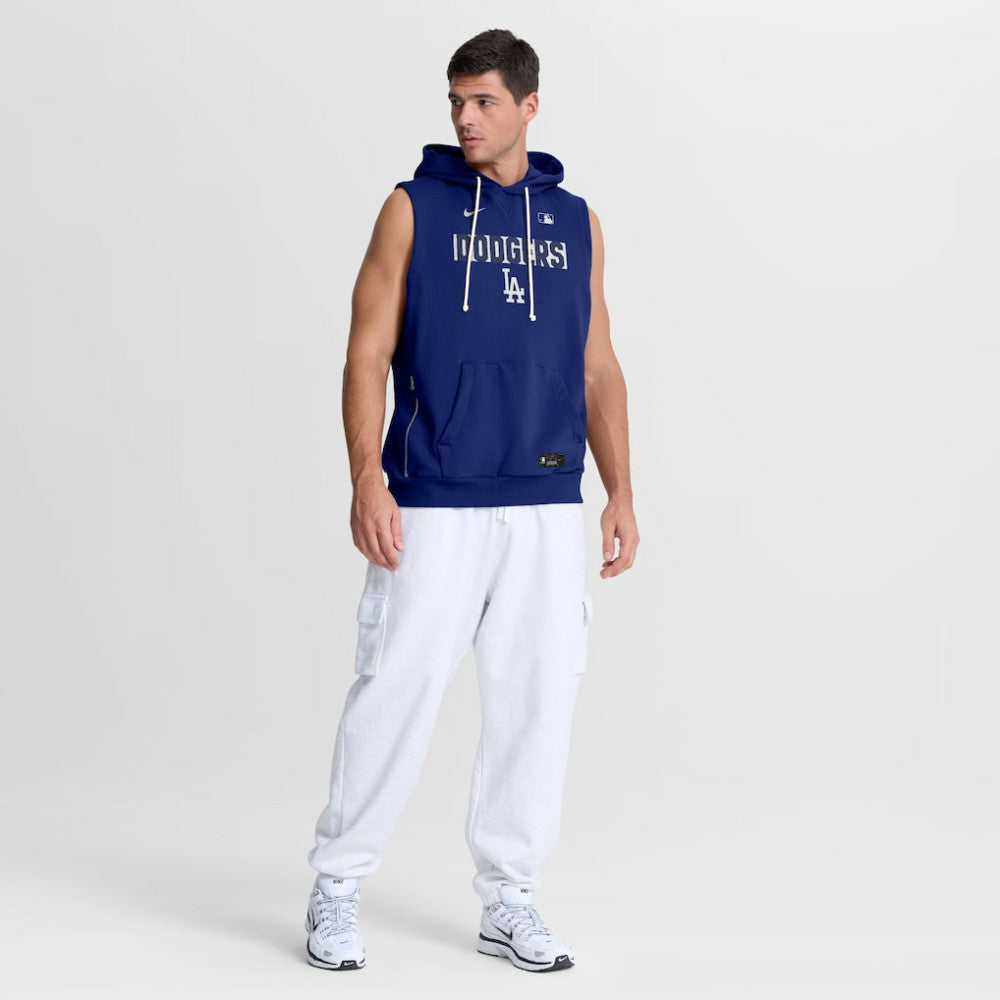 Los Angeles Dodgers Nike Authentic Collection Standard Issue Dri-FIT Sleeveless Hoodie - MLB Hoodies