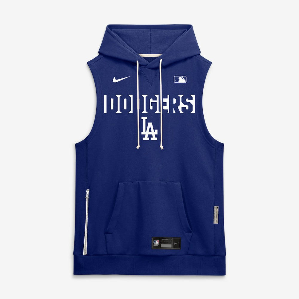 Los Angeles Dodgers Nike Authentic Collection Standard Issue Dri-FIT Sleeveless Hoodie - MLB Hoodies