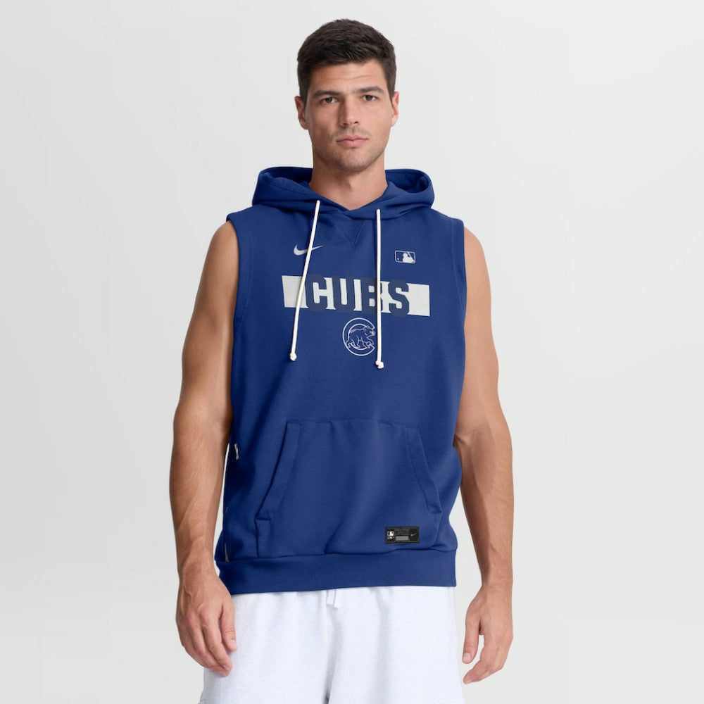 Chicago Cubs Nike Authentic Collection Standard Issue Dri-FIT Sleeveless Hoodie - MLB Hoodies