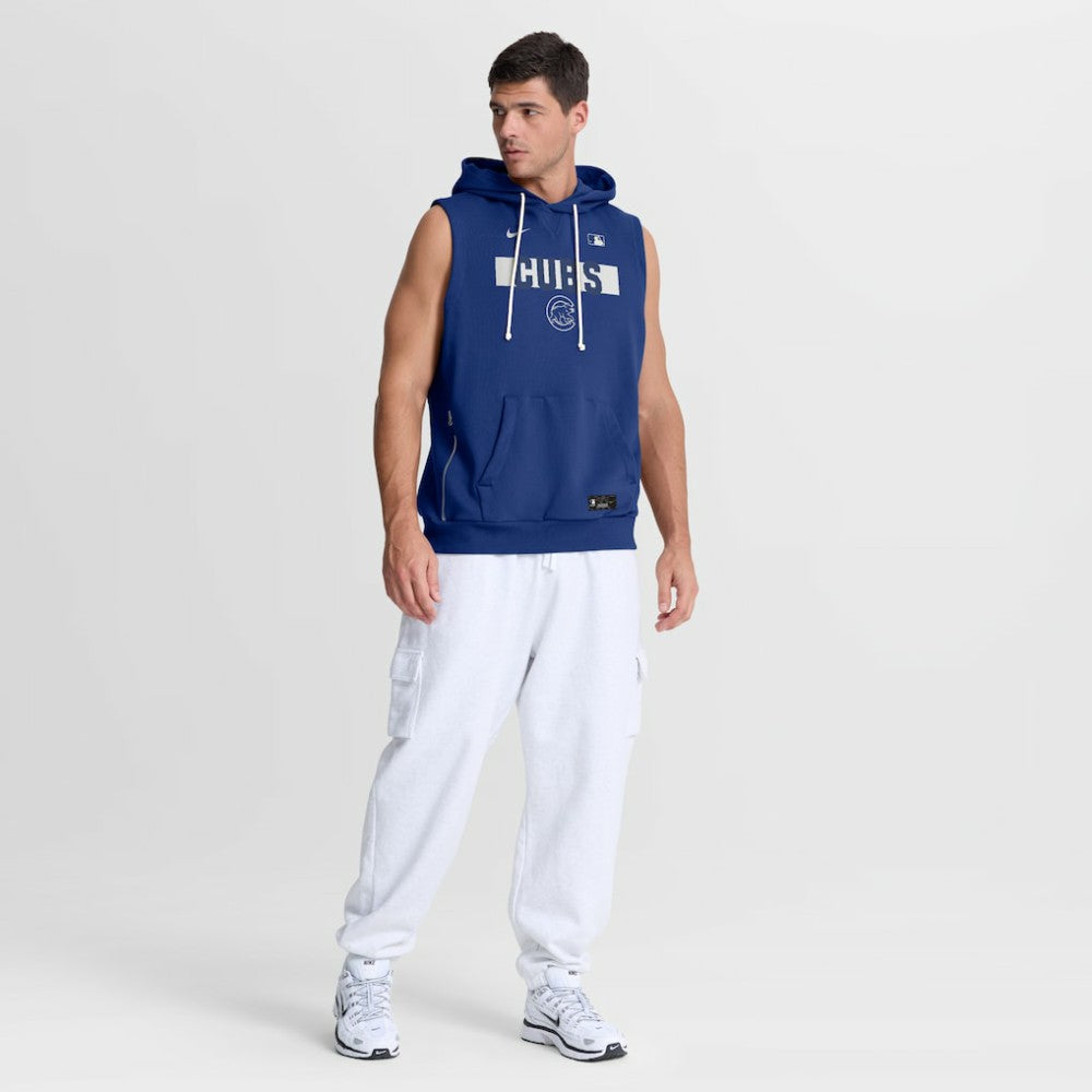 Chicago Cubs Nike Authentic Collection Standard Issue Dri-FIT Sleeveless Hoodie - MLB Hoodies