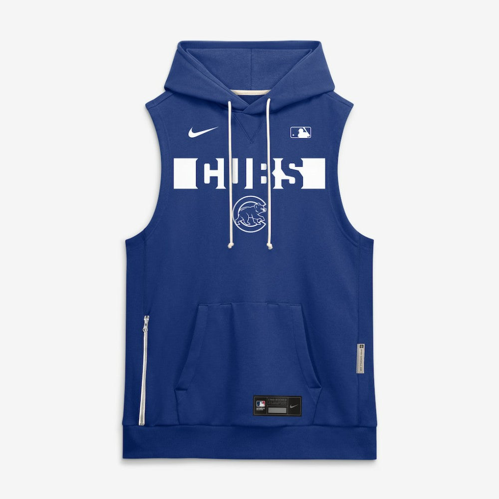Chicago Cubs Nike Authentic Collection Standard Issue Dri-FIT Sleeveless Hoodie - MLB Hoodies