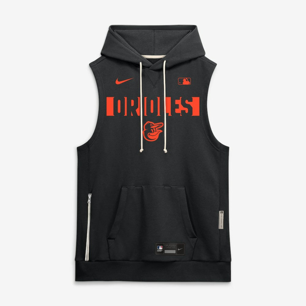 Baltimore Orioles Nike Authentic Collection Standard Issue Dri-FIT Sleeveless Hoodie - MLB Hoodies