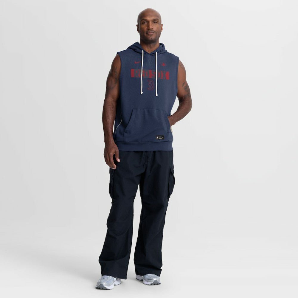 Boston Red Sox Nike Authentic Collection Standard Issue Dri-FIT Sleeveless Hoodie - MLB Hoodies
